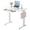Super White,32 Inch,Round, variant on Wireless Charging Glass Standing Desk with Drawer 55 Inch Super White Height Adjustable Computer Workstation with Type C Port Steel Frame for Home Office