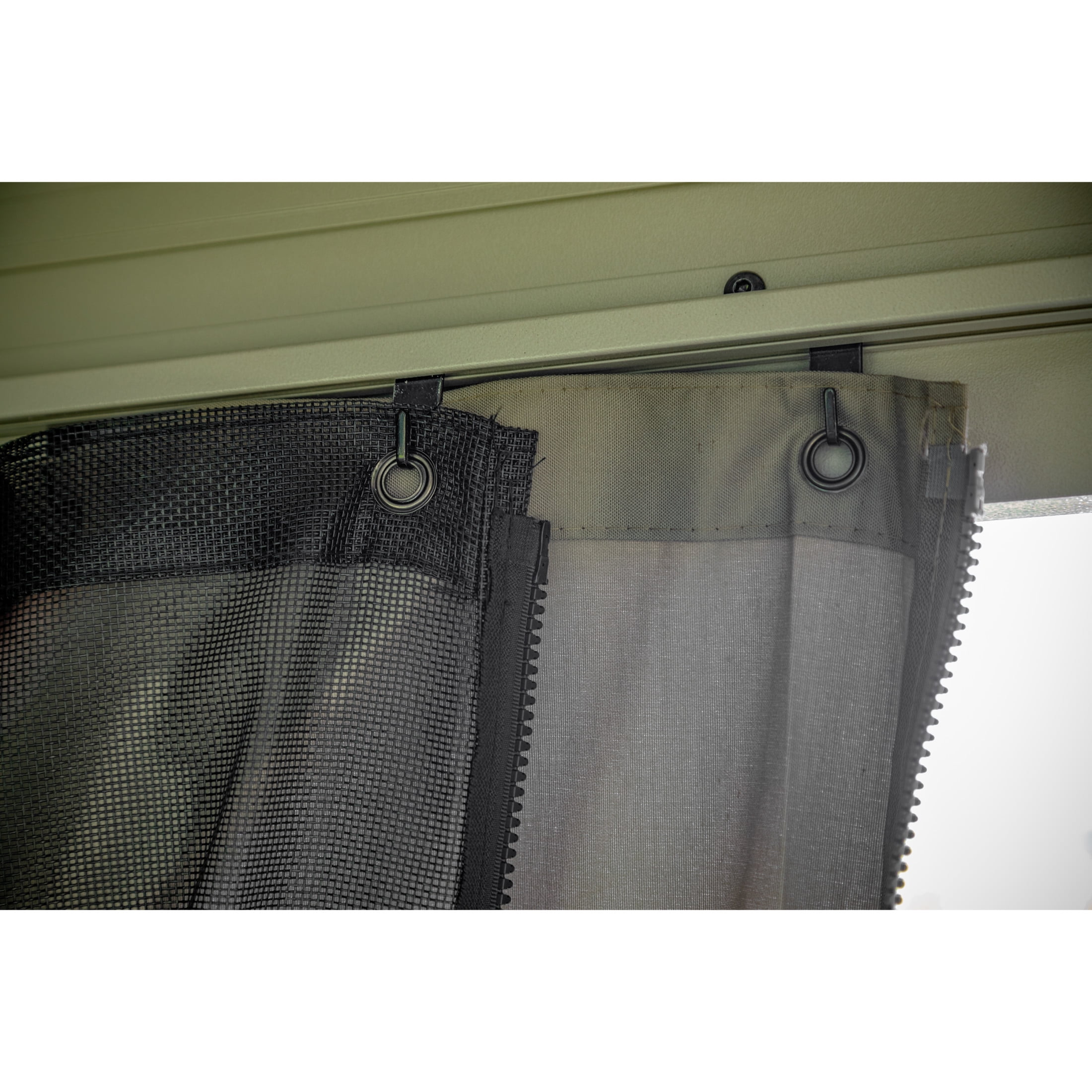 Sojag Taupe Curtains for Monaco/Messina/Mykonos Gazebos, 12 ft. x 12 ft., Spun, Outdoor Shades
