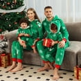 thumbnail image 1 of 2023 New Winter Christmas Pajamas Warm Thicken Zipper Jumpsuits Rompers Flannel Fleece Overalls Xmas Family Look Soft Sleepwear, 1 of 4
