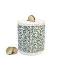 thumbnail image 1 of Garden Art Piggy Bank, Different Flowers Botanical Growth in Abstract Style Romantic Arrangement, Ceramic Coin Bank Money Box for Cash Saving, 3.6" X 3.2", Beige Slate Blue, by Ambesonne, 1 of 4