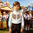 thumbnail image 2 of Rhuody Teen Boy'S Tops Round Neck Long Sleeve Cartoon Graphic Blouse 9-10 Years Light Gray, 2 of 4
