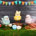 thumbnail image 5 of Chanana Easter Plush Bird Decorations Bird Figurines Table Ornament Cute Sparrow Fabric Sparrow Ornaments Centerpieces Table Tiered Tray Fireplace Spring Home Decor Tabletop Holiday Decorations, 5 of 9