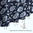 thumbnail image 6 of Pioneer Flower Floral Print Pattern Shower Curtain 72"x72" ,Bathroom Decorative Shower Curtains Set with 12 Hooks,Modern Waterproof Washable Shower Curtain, 6 of 6