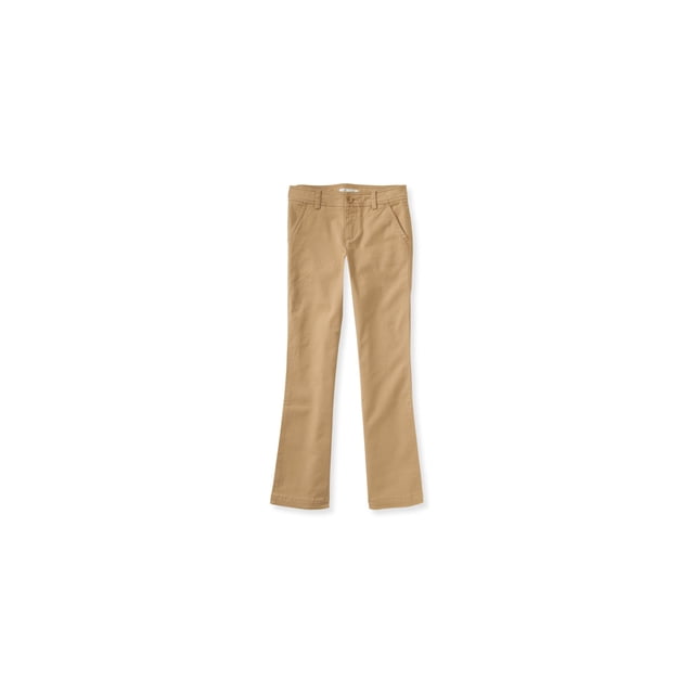 Aeropostale Boys Bootcut Casual Chino Pantalones, Marrón, XS (7)