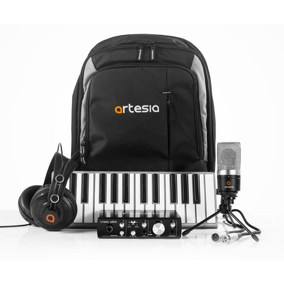 ARB-6 Backpack Recording Studio with Xkey 25 USB, Audio Interface, Microphone, Headphones and Backpack