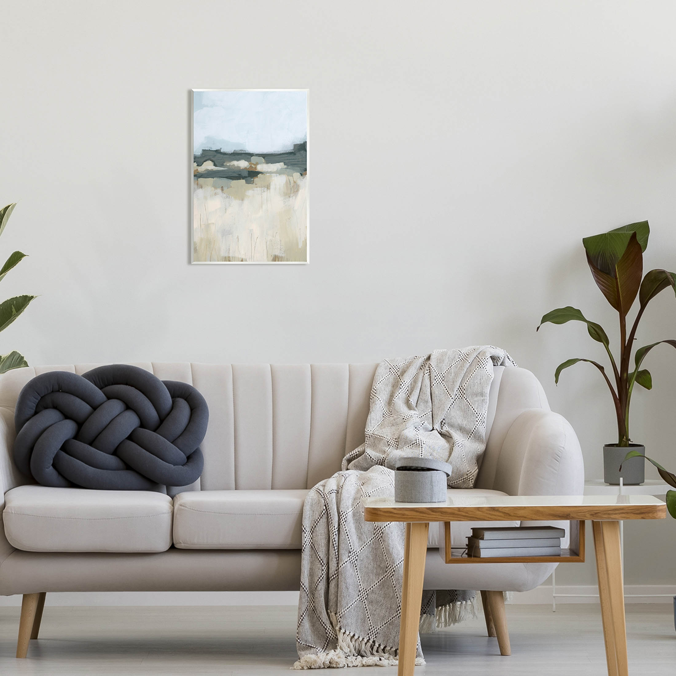 Stupell Industries Abstract Rural Field Landscape Painting Unframed Art Print Wall Art, Design by June Erica Vess