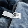 thumbnail image 5 of Faux Fur Plush Throw Blanket Soft Fluffy Bubble Blanket for Couch, Sofa Bedroom, 5 of 5
