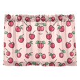thumbnail image 7 of Yayeee Kitchen Curtains Tier Pair Light Filtering 27"x36" Rod Pocket Short Cafe Window Panel, Cherries Pattern, 7 of 7
