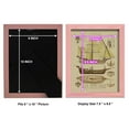 thumbnail image 4 of Antique Ship Plan II -Framed Print w/glass-Sunset Pink, 4 of 7