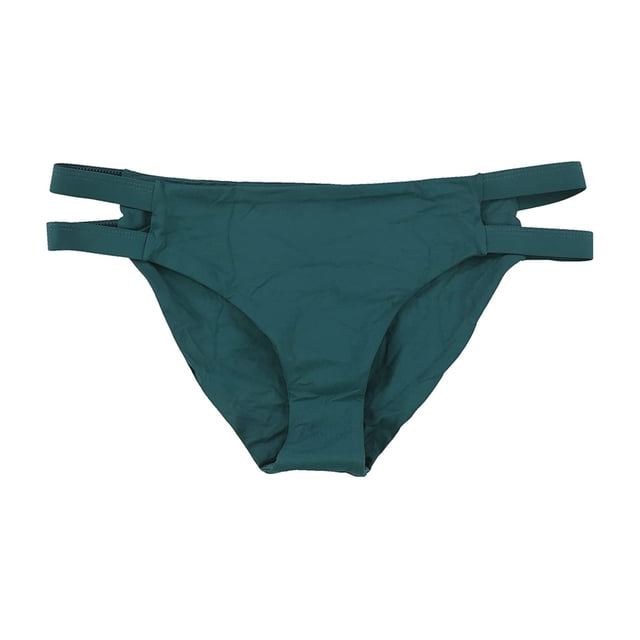 Tavik Womens Chloe Side Straps Bikini Swim Bottom, Green, X-Small