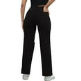thumbnail image 5 of JGNGSHN High Waisted Black Barrel Jeans for Women Trendy Blue Washed Ripped Jeans Straight Distressed Denim Pant, 5 of 5