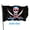 Blue, variant on 4x6 Polyester Jolly-Roger Cross Knife Pirate Flag, Double Sided, 2 Metal Grommets