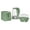 Green, variant on COOK WITH COLOR Compact Egg Boiler, Glass Kettle, & Toaster Kitchen Appliance Set, Cream