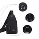 thumbnail image 4 of Mochila bandolera con correa ZJT250128734 | Bolsa ligera de nailon para senderismo con correa elástica ajustable | Múltiples compartimentos, bolsillos para teléfono y conector para auriculares | P, 4 of 5
