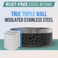 thumbnail image 3 of Cuenco Para Perros Más Frío – Metal Antioxidante Antideslizante 3 Capas De Acero Inoxidable Aislado – A Prueba De Derrames Y Resistente – Cuenco De Agua Para Perros, Gatos Y Mascotas, Apto Para Lavava, 3 of 5
