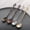 A001- Red Copper, variant on Silver Coffee Spoons Ornate Metal Spoons Vintage Silverware for Coffee Bar Coffee Stir Spoons Single Silver Decorative Spoon for Home Kitchen Dining and Drink Stations