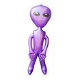 thumbnail image 2 of Inflatable Alien Inflate Alien Toys Cartoon Alien Balloon Inflatable Figures for L, 2 of 9