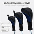 Clearance!3pcs/set Golf Head Covers Driver 1 3 5 Fairway Woods