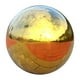 Boules de Visionnement en Acier Inoxydable Doré, Boules de Miroir Creux Sphère pour Jardin Extérieur - 138mm – image 5 sur 10