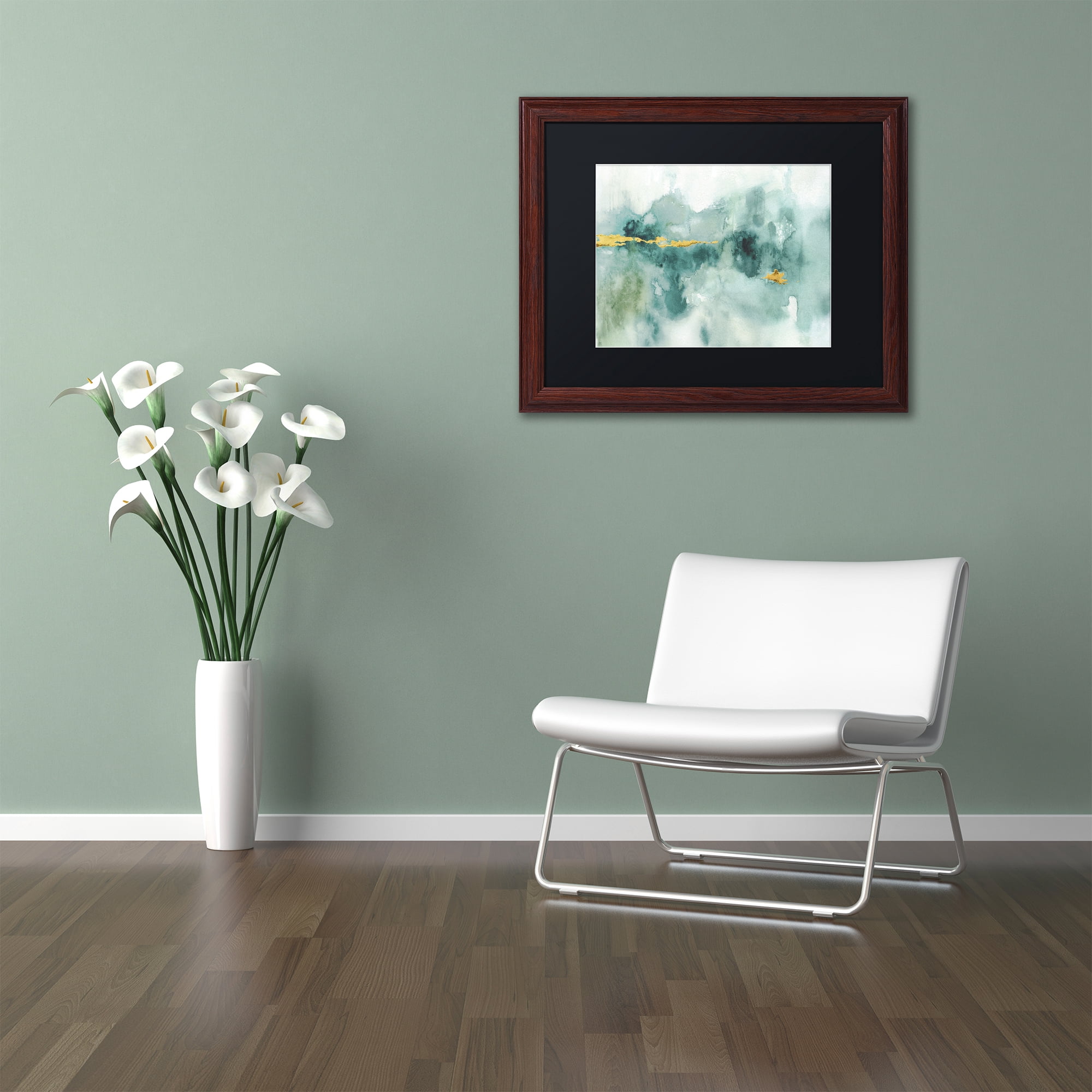 Lisa Audit 'Greenhouse Abstract I' Matted Framed Art