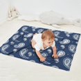 thumbnail image 2 of Blue Pioneer Flower and Paisley Pattern Blanket,Comfortable Soft Flannel Throw Blanket,All Season,Warm Lightweight Blankets for Sofa Bed Couch Living Room Chair,30"x40", 2 of 4