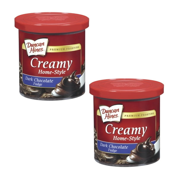 ( 2 Pack ) Duncan Hines Frosting, Creamy Dark Chocolate Fudge 16 Oz