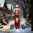 thumbnail image 4 of Decoración Navideña Inflable Para Exteriores De 1,8 M: Papá Noel De Vacaciones Con Luces LED Navideñas, 4 of 6