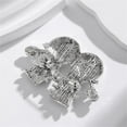 thumbnail image 5 of Rhinestone Christmas Snowman Brooch Pin for Women Unisex Silver Gold-Toned Enamel Pearl AB Crystal Cartoon Badges Brooches Lapel Pins Suit Collar Dress Accessories Xmas Jewelry for Winter, 5 of 6