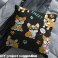 thumbnail image 2 of Homewish Cute Corgi Fabric by the Yard 1 Yard,Pet Dogs Lover Home Decor Fabric by the Yard,Brown Lovely Puppy Sewing Fabric For Girls Boys,Breathable Bedroom Decor, 2 of 6