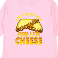 thumbnail image 4 of Inktastic Life is Better with Grilled Cheese Boys or Girls Long Sleeve Toddler T-Shirt, 4 of 5