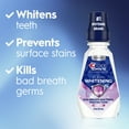 thumbnail image 3 of Crest 3D White Clean Whitening Mouthwash/Mouth Rinse, Prevents Surface Stains, Kills Millions of Bad Breath Germs, Alcohol-Free, Arctic Mint Flavor, 473 mL (16 fl oz), 3 of 12
