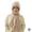 E, variant on Integrated Ear Protection Windproof Cap Scarf Chunky Knitting CREAM GXS S5S7