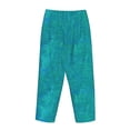thumbnail image 5 of Naloa Blue Green Glitter Print Women’s Ultra-Soft Comfy Pajama Lounge Pants with Pockets & Drawstring, 5 of 8