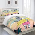 thumbnail image 4 of Toystoory Juego de ropa de cama de 3 piezas, funda de edredón para el hogar, juego de edredón de fibra de poliéster multicolor de varios tamaños para Juegos de cama LYCLB210925002 L Toystoory HA011559-12, 4 of 6