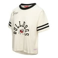 thumbnail image 4 of Women's Mitchell & Ness Cream Georgia Bulldogs Cropped Ringer T-Shirt, 4 of 7
