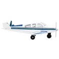 thumbnail image 1 of Beechcraft Bonanza Aircraft White with Blue Stripes "N42997" with Runway Section Diecast Model Airplane by Runway24, 1 of 4