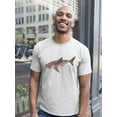 thumbnail image 2 of Watercolor Whale Shark Sea Tee Men's -Image by Shutterstock, 2 of 4