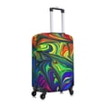 thumbnail image 3 of Easygdp Pride Rainbow Print Elastic and Washable Suitcase Protective Cover with Hidden Zipper Fits 18-32 inch Luggage -Large, 3 of 9