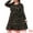 Black, variant on DARING DIVA Plus Size Long Sleeve Pleated Tiered Floral Dress 1X Black
