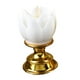 thumbnail image 1 of Exquisita lámpara LED de loto de Buda que funciona con pilas para decoración de escritorio y adoración. blanco, 1 of 8
