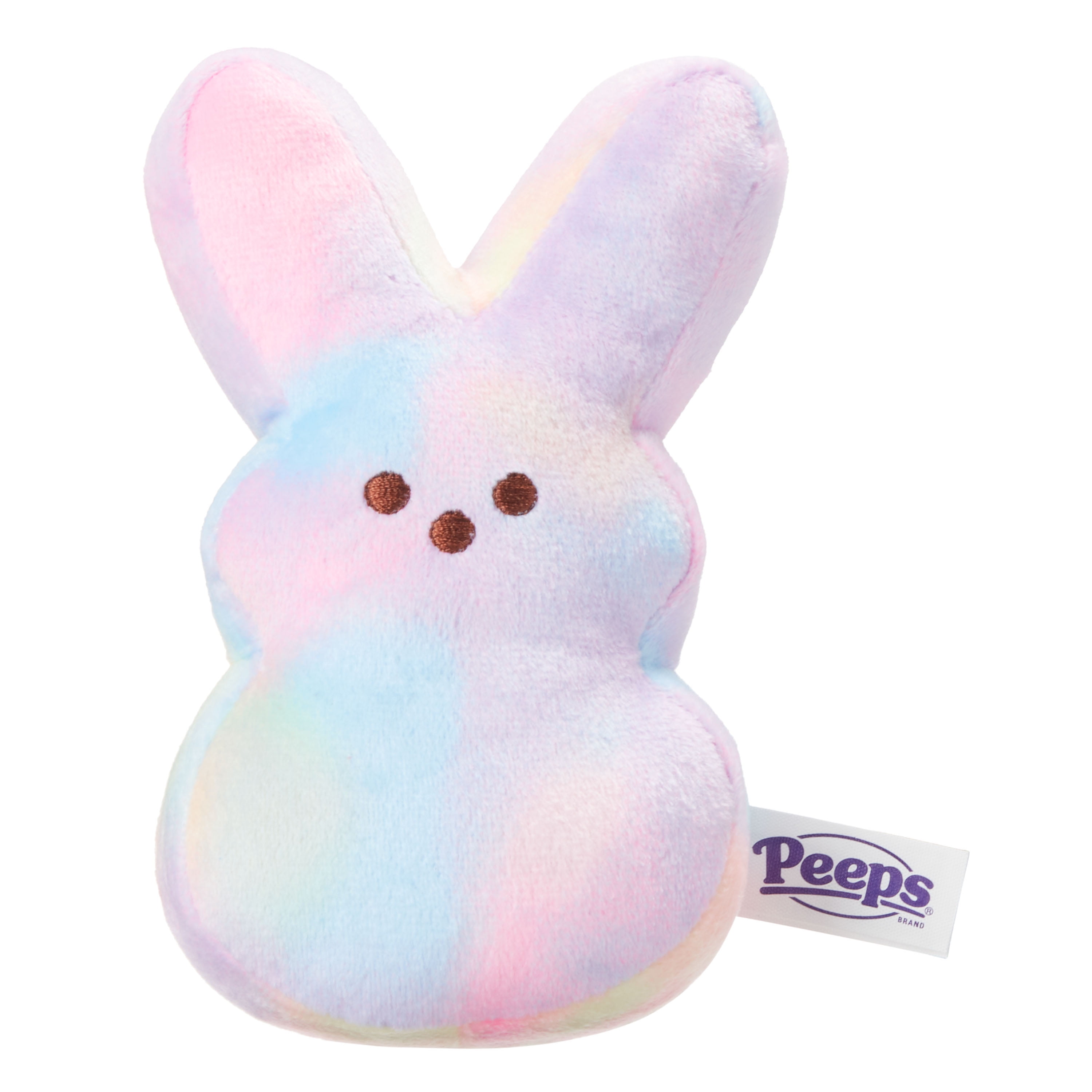 Peeps Rainbow Bunny Plush, 6in 