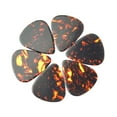 thumbnail image 2 of Exotic Plectrums - Celluloid Brown Tortoise Guitar Or Bass Pick - 0.96 mm Heavy Gauge - 351 Shape - 50 Pack, 2 of 3