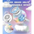 thumbnail image 6 of Beautysureup Rechargeable Bubble Machine with Colorful LED Light - Make Large Bubbles - 600mL Automatic Bubble Maker for Kids - Outdoor Party Birthday Easter Toys Gifts for Toddlers Ages 3+ Boy Girls, 6 of 8