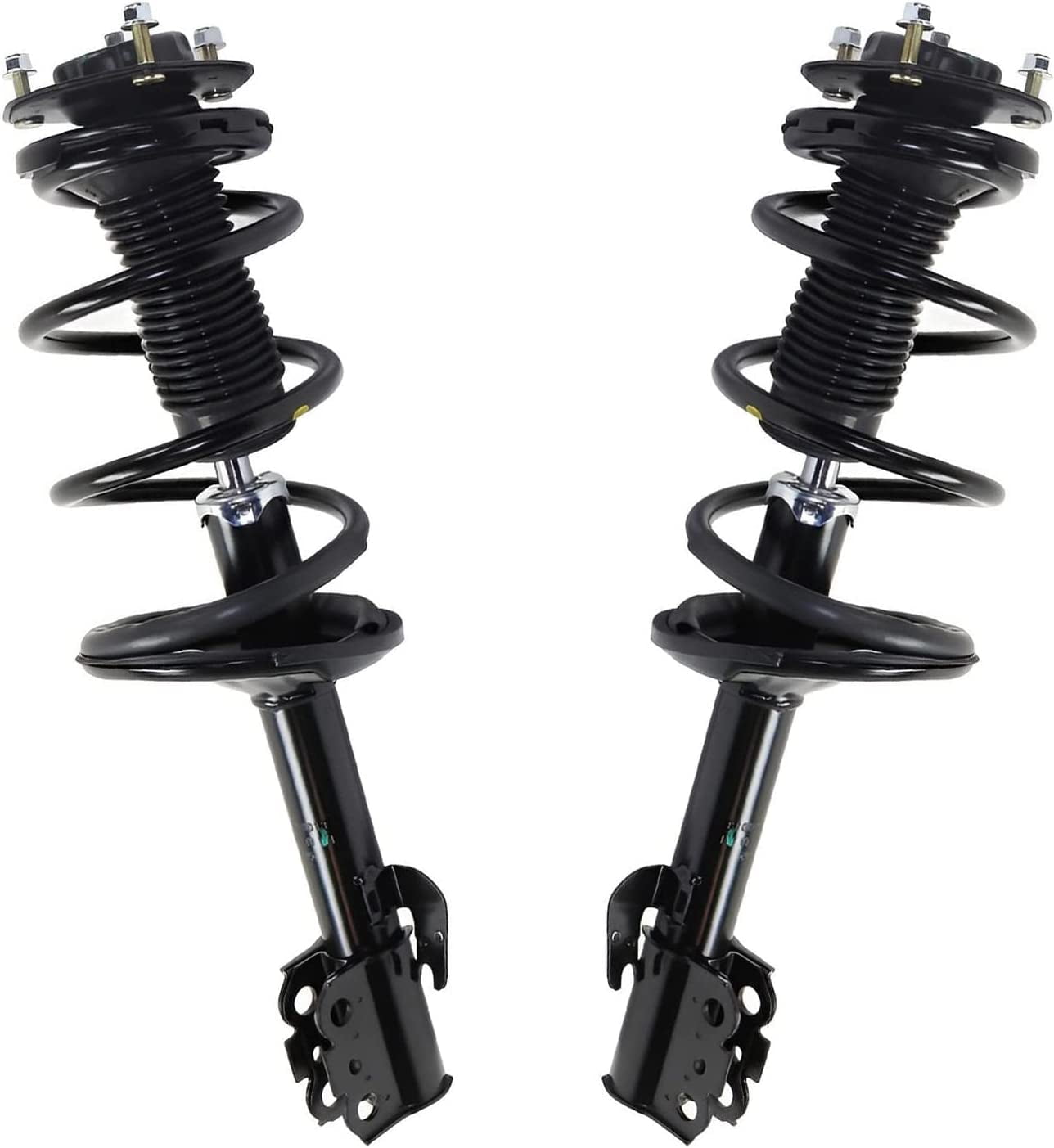 Detroit Axle - Front Struts w/Coil Spring Lower Control Arms Ball Joints Sway Bar Links Tie Rods Replacement for 2001-2003 Toyota Highlander AWD 3.0L