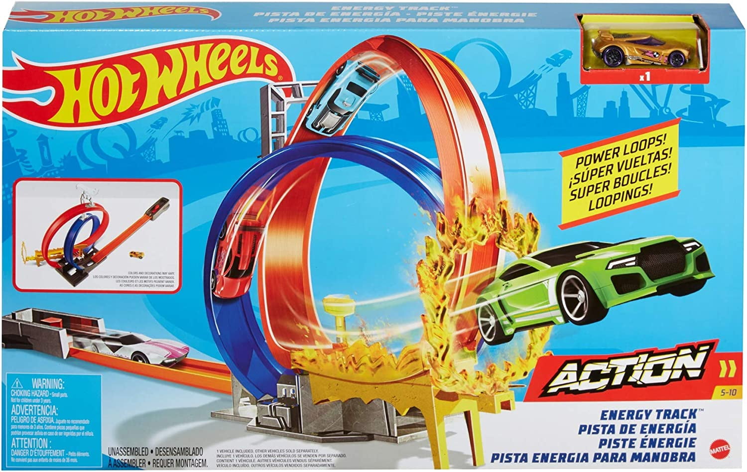 Hot Wheels Energy Track + 1 Dcc