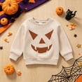 thumbnail image 2 of Gerichy Toddler Baby Girl Boy Halloween Sweatshirt Long Sleeve Pumpkin Shirt Crewneck Sweater Top 6 12 18 24 Months 2T 3T 4T Fall Clothes, 2 of 7