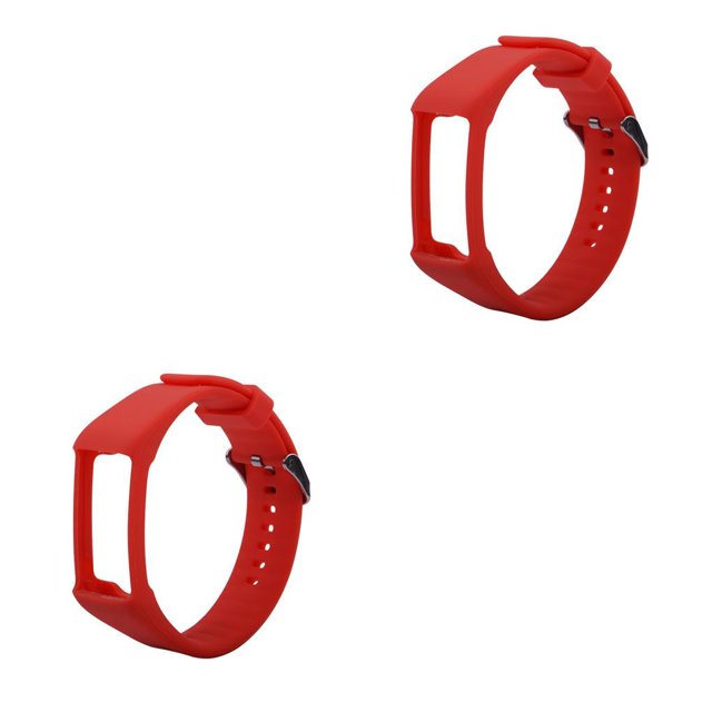 QualitChoice Remplacement pour Polar A360 A370 Bracelet Intelligent A370 Bracelet de Montre Bracelet Rouge 2ensemble