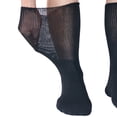 thumbnail image 4 of Y2Y2 Extra Wide Diabetic Socks, Non-Binding Edema Non Slip Hospital Socks, Shoe Size 7-12, 2 Pairs Black, 4 of 8