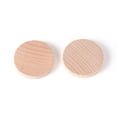 thumbnail image 2 of 100pcs Unfinished Natural Poplar Wood Cabochons Flat Round BurlyWood 29.5~30x4.5~5mm, 2 of 3