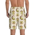 thumbnail image 5 of Salouo Frogs Pattern Men's Sleep Pajama Shorts,Pajama Bottoms Elastic Waistband Sleep Pajama Short PJ Shorts for Men -3X-Large, 5 of 6